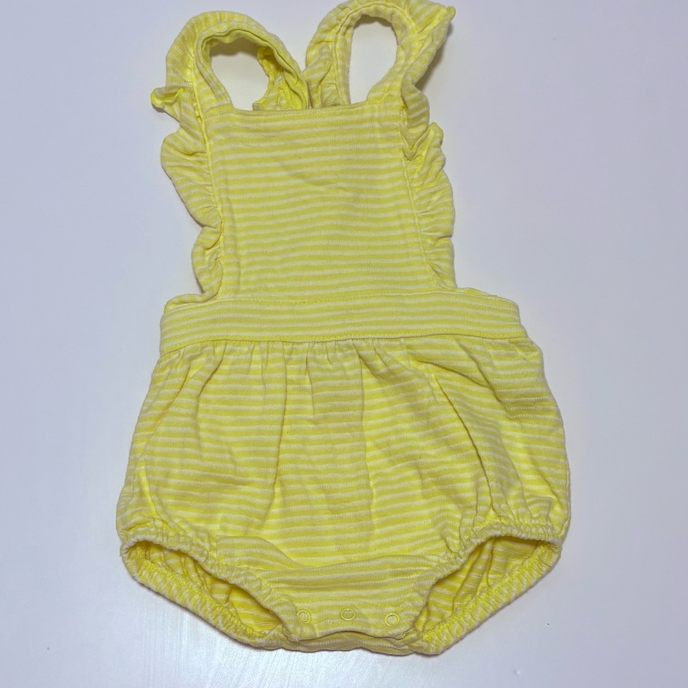 Cat & Jack Yellow Striped One Piece